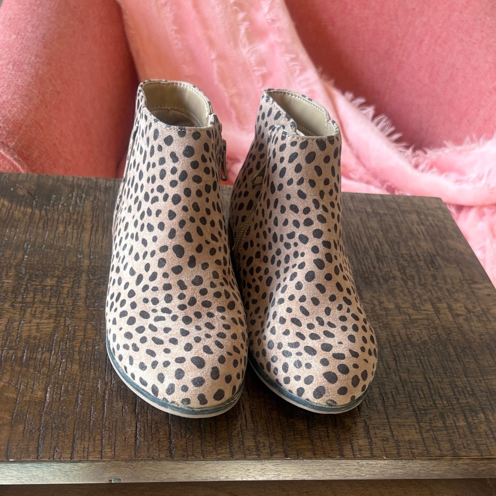 Leopard Print Ankle Boots
